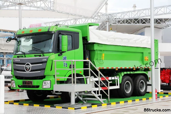 Foton Auman GTL 336hp Intelligent 6X4(10 wheels) 5.4m Dump Truck Exterior (2) | 86Trucks