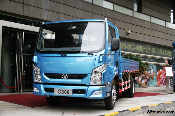 Yuejin Chaoyue C500-33 125 hp 4X2(6 wheels) 4.14m single-row flatbed light truck (Sofim) Exterior (2) | 86Trucks