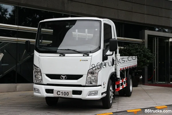 Yuejin Yuejin C100-28 125 hp 4X2(6 wheels) 3.6 m single-row flatbed light truck (SDEC) Exterior (2) | 86Trucks