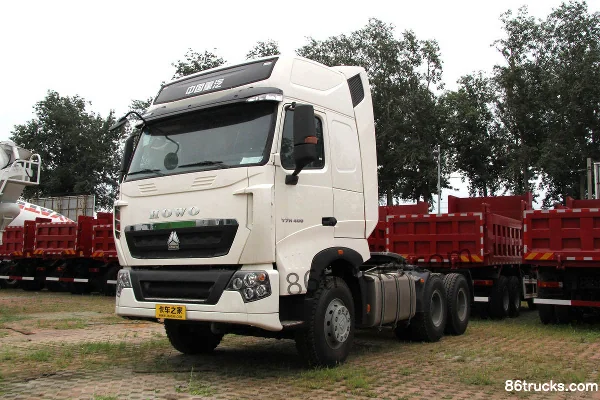Sinotruk HOWO T7H Heavy Truck 400hp 6X4(10 wheels) Dangerous Goods Tractor Truck (High Roof)(16-speed) Exterior (2) | 86Trucks