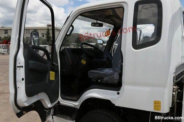 Shijun Sikate 102 hp 4X2(6 wheels) 3.8m Single Row Flatbed Light Truck Cab (1) | 86Trucks