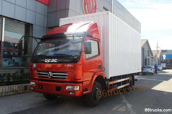 Dongfeng Duolika D7 2018 150hp 4X2(6 wheels) 5.58m Single Row Van Light Truck Exterior (3) | 86Trucks