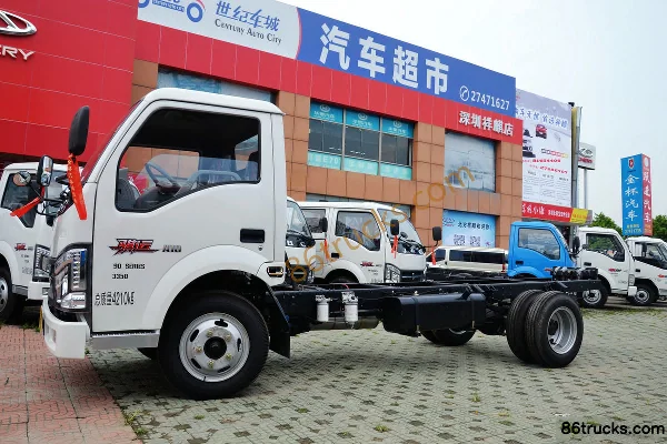 Jinbei Qiyun 95 ch 4X2(6 roues) châssis de camion léger simple cabine empattement 3350 Extérieur (3) | 86Trucks