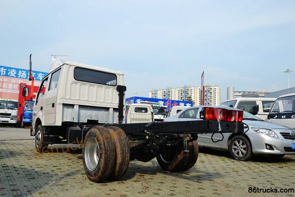 Jinbei Qiyun 95 ch 4X2(6 roues) camion plateau léger double cabine 3,3 m (frein hydraulique) Extérieur (3) | 86Trucks