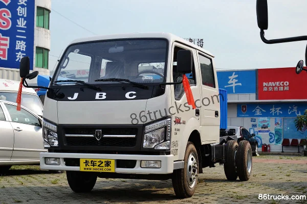 Jinbei Qiyun 95 ch 4X2(6 roues) camion plateau léger double cabine 3,3 m (frein hydraulique) Extérieur (2) | 86Trucks