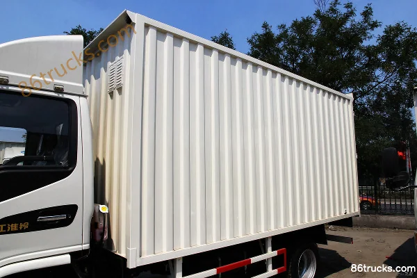 JAC Junling H330 141 ch 4X2(6 roues) camion léger fourgon simple cabine 4,15 m Carrosserie (1) | 86Trucks