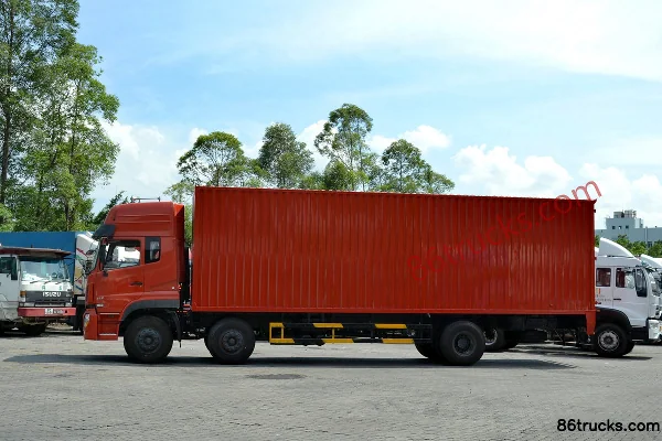 Dongfeng Commercial Vehicle Tianlong tracteur routier 220 ch 6X2(8 roues) 9,6 m camion porteur fourgon cabine avancée (boîte 8JS85F) (toit p