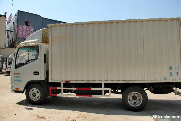 JAC Shuailing K330 120 ch 4X2(6 roues) fourgon 4,13 m cabine simple (châssis étroit)(frein à air) Extérieur (3) | 86Trucks