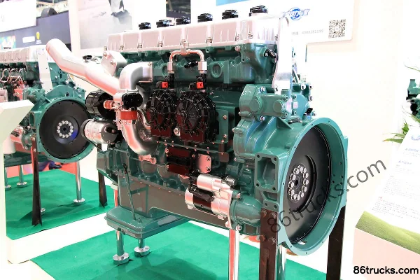 Xichai CA6SM2-31E5N 310 ch 11 L China V moteur au gaz naturel Extérieur (2) | 86Trucks