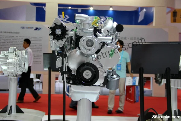 JAC HFC4DF1-2C2 112 ch 2.54L China IV Moteur diesel Extérieur (3) | 86Trucks