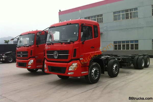 Dongfeng Commercial Vehicle Tianlong Heavy Truck 320hp 8X4(12 wheels) Dangerous Goods Cargo Truck Chassis Exterior (3) | 86Trucks