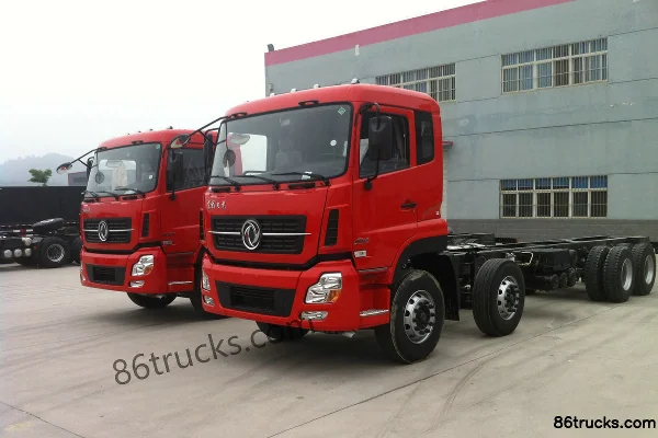 Dongfeng Commercial Vehicle Tianlong Heavy Truck 320hp 8X4(12 wheels) Dangerous Goods Cargo Truck Chassis Exterior (2) | 86Trucks