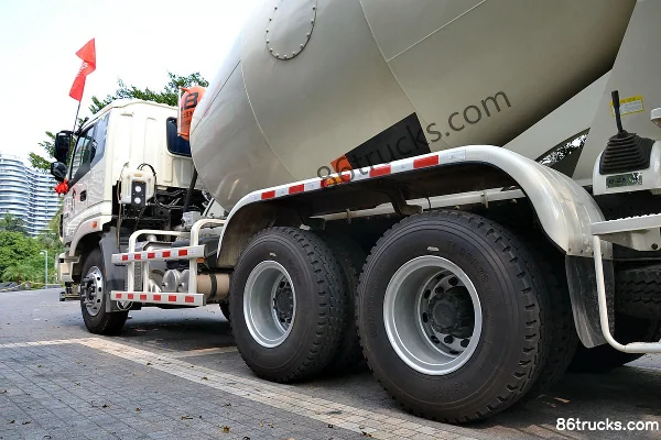 Foton Leisa 336hp 6X4(10 wheels) Concrete Mixer Truck Exterior (3) | 86Trucks