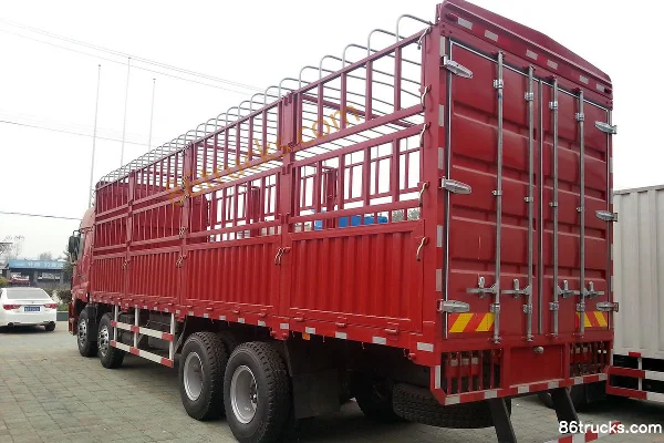 Hualing heavy truck 290hp 8X4(12 wheels) cage cargo truck Exterior (3) | 86Trucks