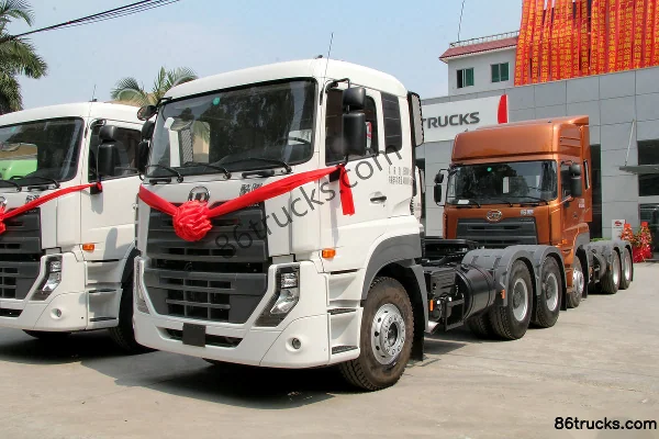Dongwo UD Kuten Heavy Truck 430 hp 6X4(10 wheels) Tractor Truck (Flat Roof Cab) Exterior (3) | 86Trucks