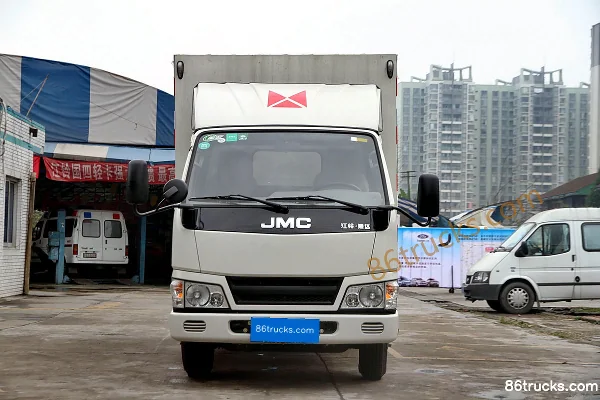 JMC New Shunda 109 ch, 4X2(6 roues) , camion léger fourgon cabine avancée 3,3 m Extérieur (3) | 86Trucks
