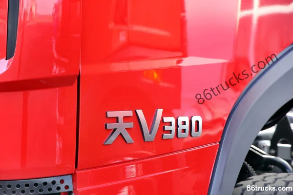 FAW Jiefang Qingdao TianV heavy truck 380hp 8X4(12 wheels) LNG dump truck Exterior (3) | 86Trucks