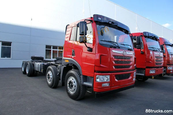 FAW Jiefang Qingdao HanV 290 ch 8X4(12 roues) châssis de camion benne 7,2 m Extérieur (3) | 86Trucks
