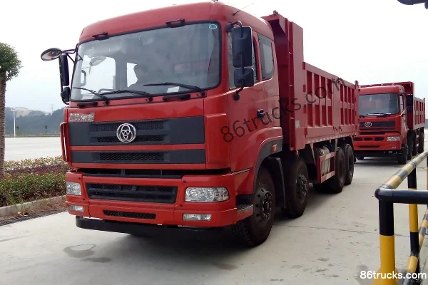 Sanhuan Shitong Yulong Heavy Truck 300 hp 8X4(12 wheels) 7.4m Dump Truck Exterior (2) | 86Trucks
