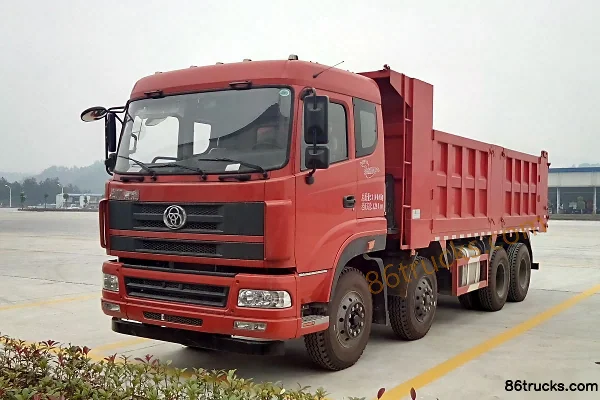 Sanhuan Shitong Yulong Heavy Truck 300 hp 8X4(12 wheels) 7.4m Dump Truck Exterior