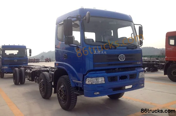Sanhuan Shitong Haolong Medium Truck 210 hp 6X2(8 wheels) 7.2m Flatbed Cargo Truck Exterior (2) | 86Trucks