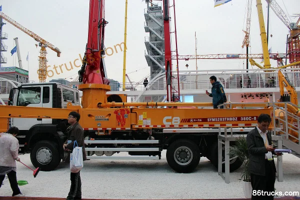 SANY 38m Concrete Pump Truck (Sinotruk Chassis) 6X4(10 wheels) Exterior (3) | 86Trucks