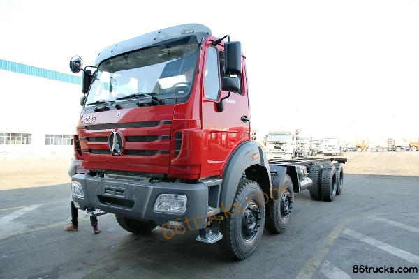 Beiben NG80 série camion lourd 300 ch 8X4(12 roues) camion porteur à ridelles 8,9 m cabine avancée Extérieur (2) | 86Trucks