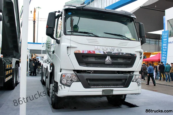 Sinotruk HOWO-T7H 360hp 8X4(12 wheels) concrete mixer truck Exterior (2) | 86Trucks