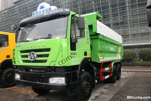 SAIC Hongyan New King Kong Heavy Truck 350 hp 6X4(10 wheels) 5.8m Dump Truck Exterior (2) | 86Trucks
