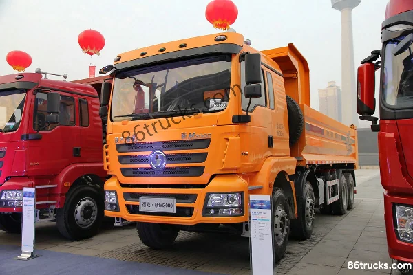 SHACMAN Delong New M3000 336hp 8X4(12 wheels) 7.4m Dump Truck Exterior (2) | 86Trucks