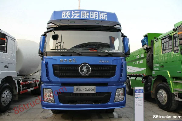 SHACMAN Cummins Delong X3000 345 hp 8X4(12 wheels) 9.5m Stake Cargo Truck Exterior (2) | 86Trucks