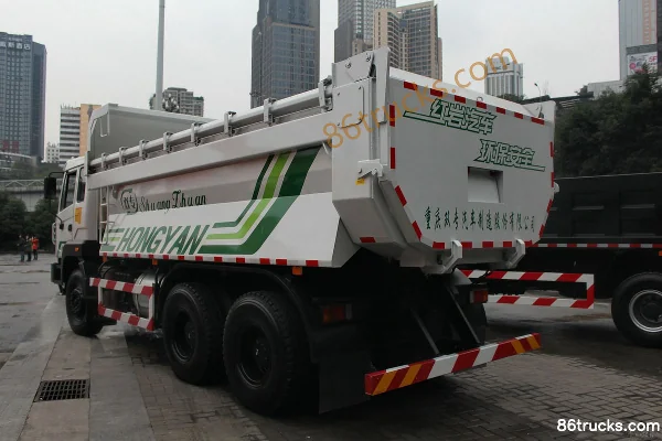 SAIC Hongyan King Kong Heavy Truck 336 hp 6X4(10 wheels) 6m dump truck Exterior (3) | 86Trucks