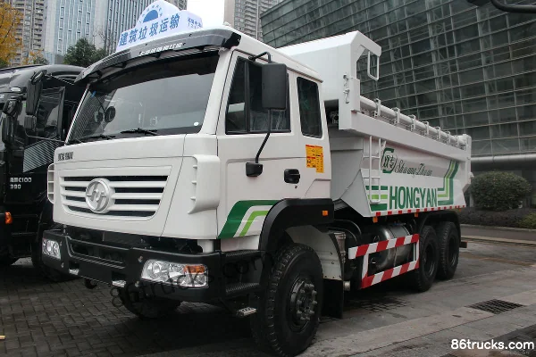 SAIC Hongyan King Kong Heavy Truck 336 hp 6X4(10 wheels) 6m dump truck Exterior (2) | 86Trucks