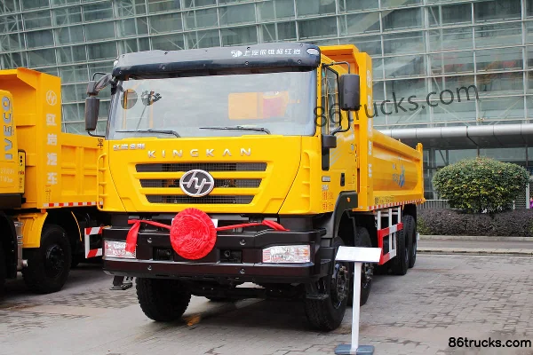 SAIC Hongyan New King Kong camion benne 300 ch 8X4(12 roues) 7,6 m Extérieur (3) | 86Trucks
