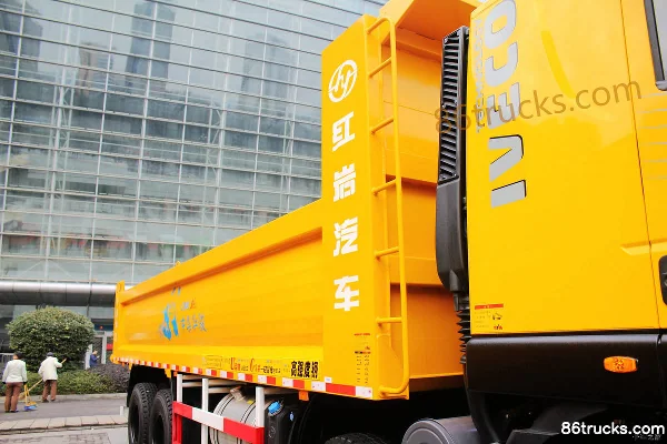 SAIC Hongyan New King Kong camion benne 300 ch 8X4(12 roues) 7,6 m Carrosserie (3) | 86Trucks