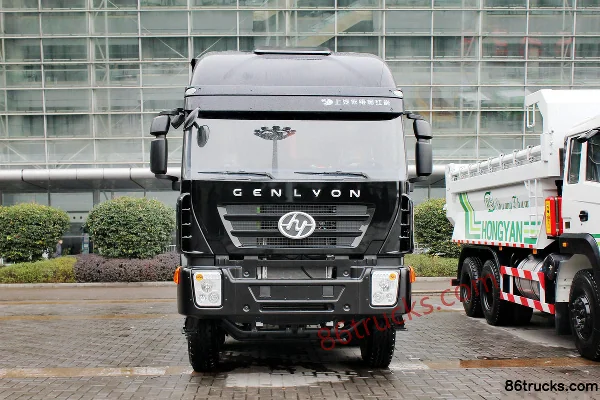 SAIC Hongyan Genlyon C100 Heavy Truck 390 hp 8X4(12 wheels) 8.5m Dump Truck (flat top) Exterior (2) | 86Trucks