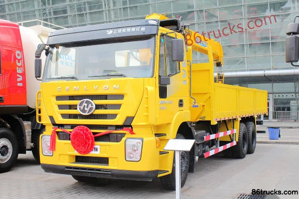 SAIC Hongyan Genlyon M100 6X4(10 wheels) 12-ton Truck-mounted Crane Exterior (3) | 86Trucks