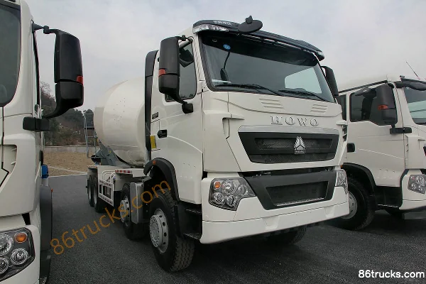 Sinotruk HOWO T7H 400 hp 8X4(12 wheels) Concrete Mixer Truck Exterior (2) | 86Trucks