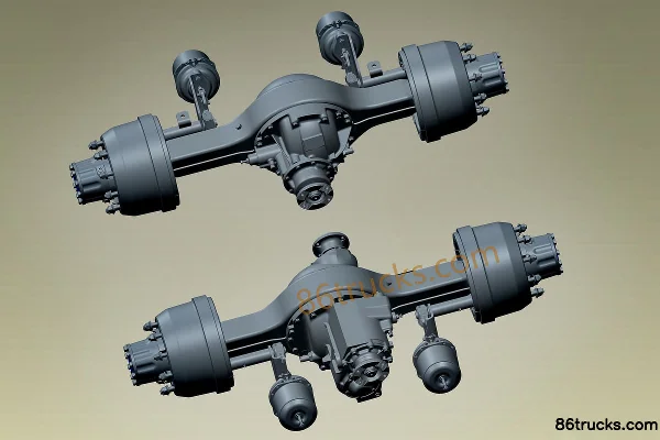 Meichi MS13166 Drum Single Reduction Drive Axle Extérieur (2) | 86Trucks