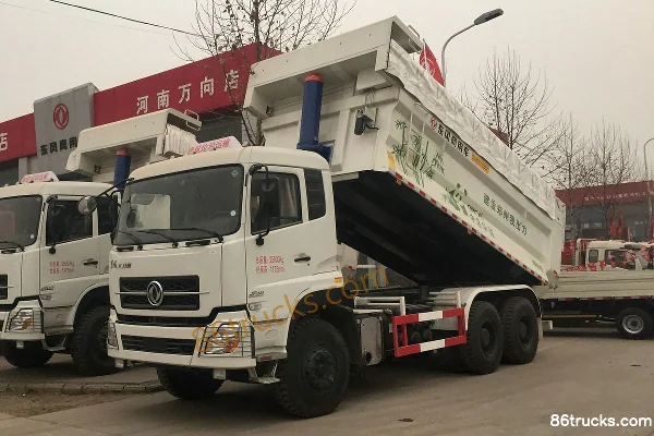 Dongfeng Commercial Vehicle Dalishen Heavy Truck 350hp 6X4(10 wheels) 5.8m Dump Truck (Construction Truck) Exterior (2) | 86Trucks