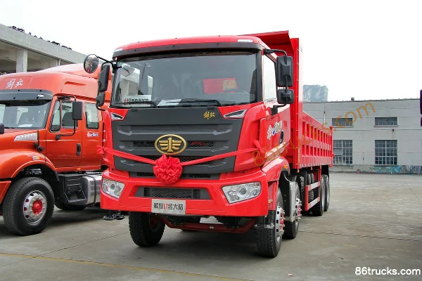 FAW Liute Jindalu Heavy Truck Heavy-Duty 350 hp 8X4(12 wheels) 8.2m Dump Truck (Front Lift) Exterior (3) | 86Trucks