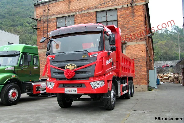 FAW Liute Jin Da Lu Heavy Truck 350 hp 6X4(10 wheels) 6.2m Dump Truck (Front Lift) Exterior (3) | 86Trucks
