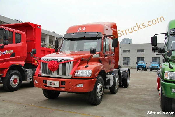 FAW Liute Xin'anjie(L5R) Heavy Truck 350 hp 6X2(8 wheels) Long-nose Tractor Truck Exterior (3) | 86Trucks