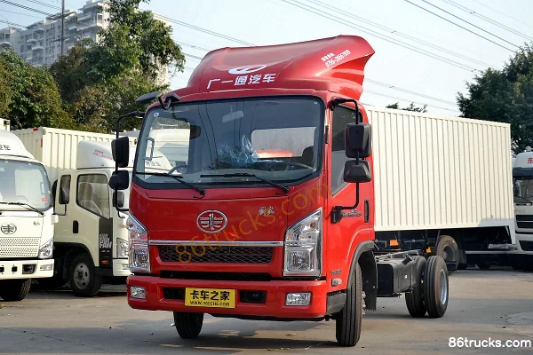 FAW Hongta FAW Jiefang Gongshi 124hp 4X2(6 wheels) 3360mm wheelbase single-row light truck chassis Exterior (3) | 86Trucks