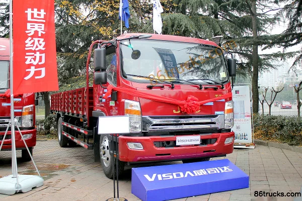 JAC Weisida W530 Medium Truck 160 hp 4X2(6 wheels) 6.75m Flatbed Cargo Truck Exterior (2) | 86Trucks