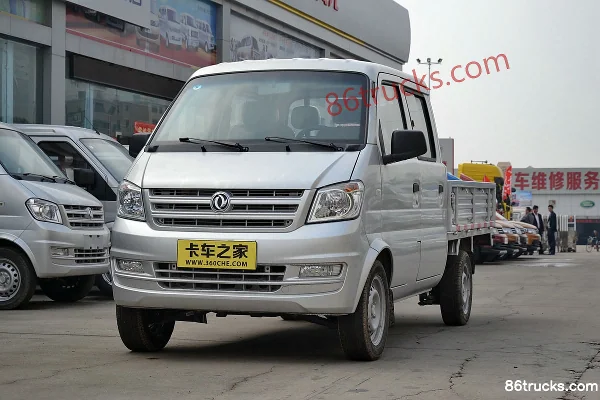 Dongfeng K02L 1.2L 88 hp 4X2(6 wheels) Gasoline 2m Double Row Flatbed Mini Truck Exterior (3) | 86Trucks