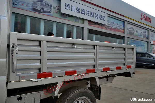 Dongfeng K02L 1.2L 88 hp 4X2(6 wheels) Gasoline 2m Double Row Flatbed Mini Truck Body (1) | 86Trucks