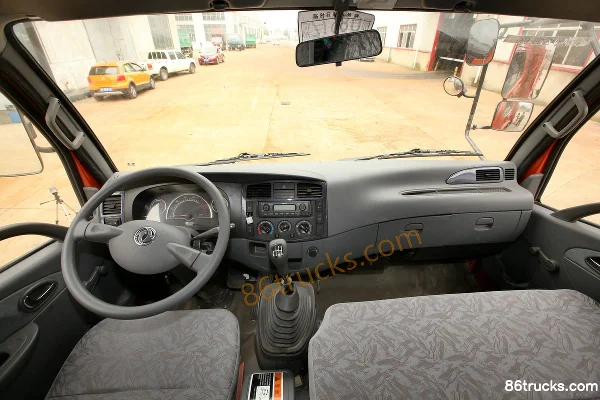 Dongfeng Lituo 4108 130hp 4X2(6 wheels) 3.75m Dump Truck (Φ110 Dual Lift) Cab (2) | 86Trucks