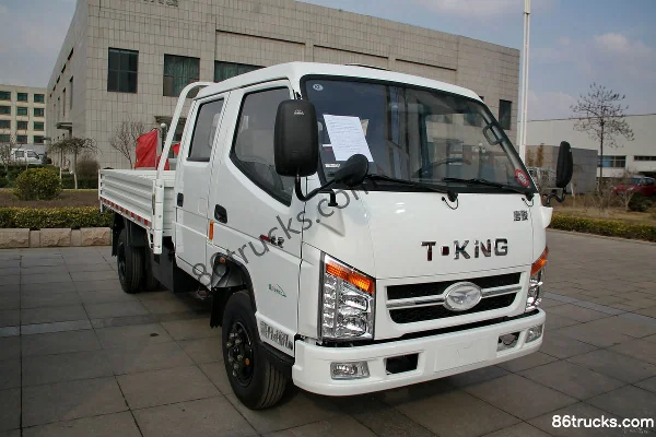 Tangjun Ouling Ouguan Flagship Edition 112 hp 4X2(6 wheels) Gasoline/CNG 3.2m Double Row Flatbed Light Truck Exterior (2) | 86Trucks