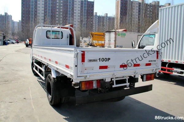 Qingling Isuzu 100P 98 ch 4X2(6 roues) camion léger plateau ridelles 4,275 m monoplace Carrosserie (3) | 86Trucks